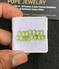 Natural Peridot Gemstone Smooth Oval Shape Cabochon Shape High Quality Loose Gemstones For Jewelry Making 6x4 MM Size 15 Pcs V3185