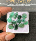 Natural Emerald Gemstone Smooth Fancy Shape Cabochon High Quality Loose Gemstones For Jewelry Making 8-14 MM Size 12 Pc V3214