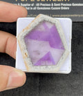 Natural Trapiche Amethyst Gemstone Smooth Fancy Shape Cabochon Loose Gemstone For Jewelry Making Wholesalegems 44x34x3 MM Size SM25330