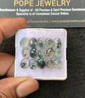 Natural Moss Agate Gemstone Rose Cut Oval Shape Cabochon High Quality Loose Gemstones For Jewelry Making 8x6 MM Size 15 Pc V3227