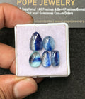Natural Blue Kyanite Gemstone Smooth Mix Shape Cabochon High Quality Loose Gemstones For Jewelry Making 11-14 MM Size 5 Pc V3232