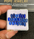 Natural Blue Kyanite Gemstone Smooth Rectangle Shape Cabochon High Quality Loose Gemstones For Jewelry Making 6-8 MM Size 22 Pc V3237