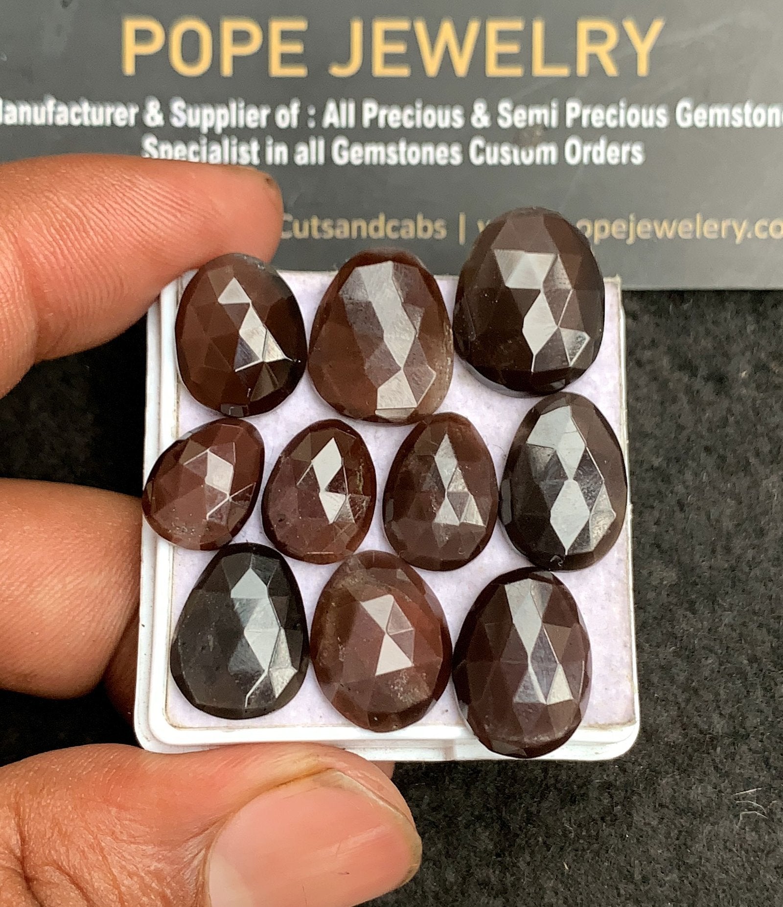 Natural Spectrolite Gemstone Rose Cut Fancy Shape Cabochon High Quality Loose Gemstones For Jewelry Making 10-17 MM Size 10 Pc V3240