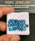 Natural Indicolite Kyanite Gemstone Smooth Mix Shape Cabochon High Quality Loose Gemstones For Jewelry Making 5-8 MM Size 21 Pc V3243