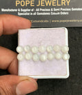 Natural White Moonstone Gemstone Smooth Round Shape Cabochon High Quality Loose Gemstones For Jewelry Making 6 MM Size 14 Pc V3247