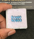 Natural Aqua Kyanite Gemstone Smooth Oval Shape Cabochon High Quality Loose Gemstones For Jewelry Making 5-6 MM Size 10 Pcs V3279