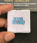 Natural Aqua Kyanite Gemstone Smooth Oval Shape Cabochon High Quality Loose Gemstones For Jewelry Making 6-7 MM Size 9 Pcs V3280