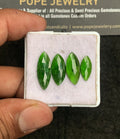 Natural Chrome Gemstone Rose Cut Marquise Shape Cabochon High Quality Loose Gemstones For Jewelry Making 14-21 MM Size 4 Pcs V3293