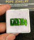 Natural Chrome Gemstone Rose Cut Mix Shape Cabochon High Quality Loose Gemstones For Jewelry Making 12-13 MM Size 5 Pcs V3295