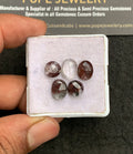 Natural Herkimer Lodolite Gemstone Rose Cut Mix Shape Cabochon Shape High Quality Loose Gemstones For Jewelry Making 8-10 MM Size 5 Pcs V3308