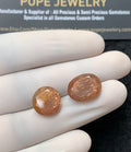 Natural Sunstone Gemstone Faceted Cut Mix Shape Shape High Quality Loose Gemstones For Jewelry Making 12-15 MM Size 2 Pcs V3314