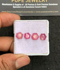 Natural Silky Sapphire Gemstone Rose Cut Hexagon Shape Cabochon High Quality Loose Gemstones For Jewelry Making 8-9 MM Size 4 Pcs V3320