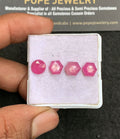 Natural Silky Sapphire Gemstone Rose Cut Mix Shape Cabochon High Quality Loose Gemstones For Jewelry Making 8-9 MM Size 4 Pcs V3321