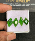 Natural Chrome Gemstone Step Cut Fancy Shape Cabochon Shape High Quality Loose Gemstones For Jewelry Making 14-17 MM Size 4 Pcs V3325
