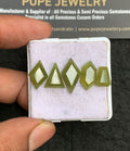 Natural Vesuvianite Gemstone Step Cut Fancy Shape Cabochon High Quality Loose Gemstones For Jewelry Making 10-17 MM Size 5 Pcs V3337