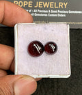 Natural Garnet Gemstone Smooth Round Shape Cabochon High Quality Loose Gemstones For Jewelry Making 10-12 MM Size 2 Pcs V3349