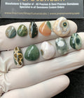 Natural Ocean Jasper Gemstone Smooth Fancy Shape Cabochon High Quality Loose Gemstones For Jewelry Making 10-17 MM Size 10 Pcs V2708
