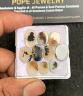 Natural Scenic Agate Gemstone Smooth Oval Shape Cabochon High Quality Loose Gemstones For Jewelry Making 9-13 MM Size 10 Pcs V3352