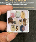 Natural Scenic Agate Gemstone Smooth Oval Shape Cabochon High Quality Loose Gemstones For Jewelry Making 12-15 MM Size 10 Pcs V3353