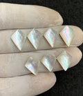 Natural Mother Of Pearl Doublet Gemstone Checker Cut Fancy Shape Cabochon High Quality Loose Gemstones For Jewelry Making 15x12 MM Size 7 Pcs V4586
