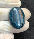 Natural Indicolite Kyanite Gemstone Smooth Oval Shape Cabochon High Quality Loose Gemstones For Jewelry Making 28x20x7 MM Size 1 Pcs V4593