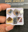 Natural Scenic Agate Gemstone Smooth Fancy Shape Cabochon High Quality Loose Gemstones For Jewelry Making 11-21 MM Size 6 Pcs V3367