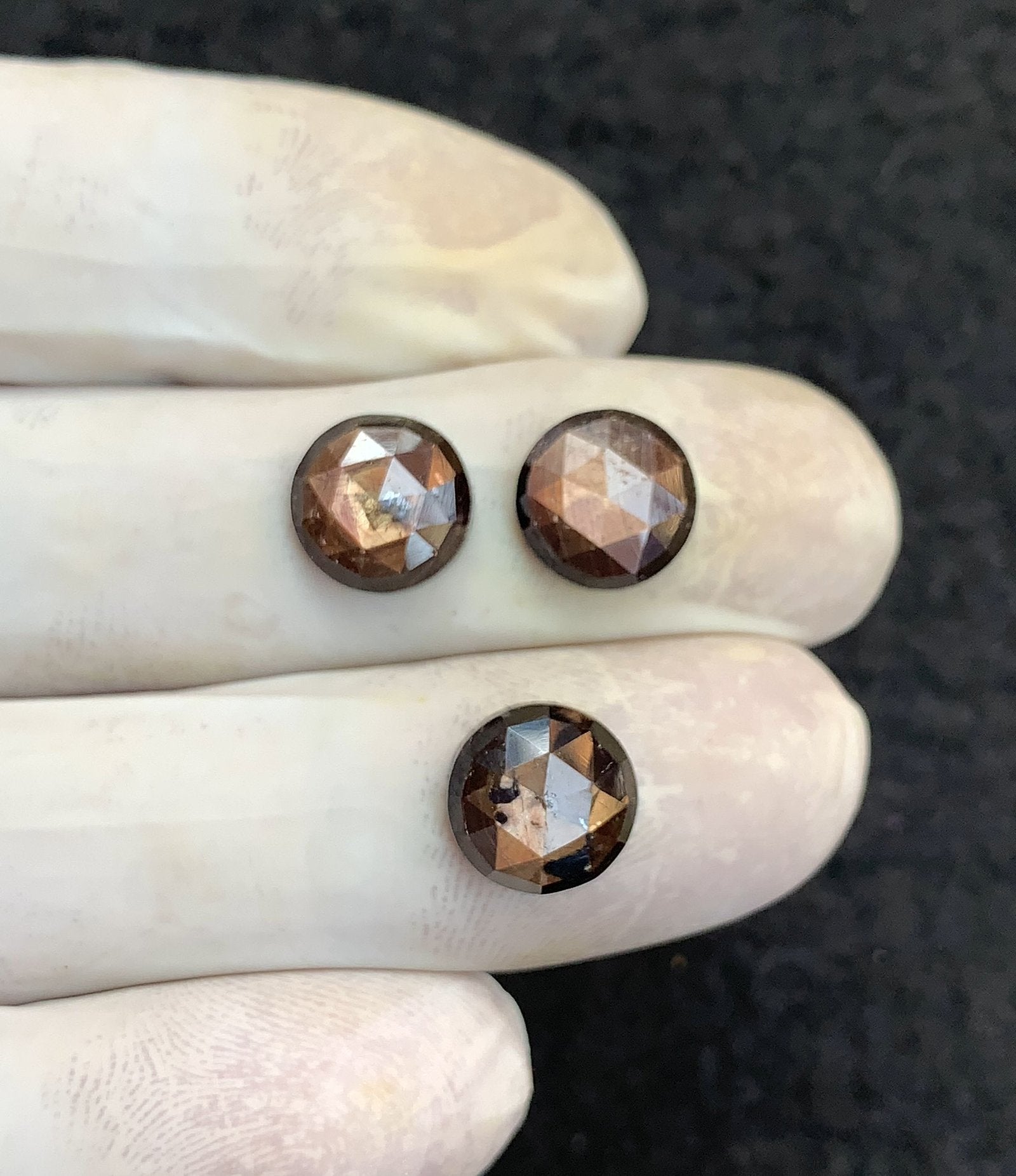 Natural Golden Sapphire Gemstone Rose Cut Round Shape Cabochon Shape High Quality Loose Gemstones For Jewelry Making 10 MM Size 3 Pcs V4604