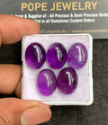Natural Amethyst Gemstone Smooth Oval Shape Cabochon High Quality Loose Gemstones For Jewelry Making 15x12 MM Size 5 Pcs V3383