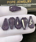 Natural Blue Sandstone & Doublet Gemstone Step Cut Coffin Shape Cabochon High Quality Loose Gemstones For Jewelry Making 12x20 MM Size 6 Pcs SM 24525