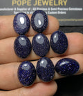 Natural Blue Sandstone Gemstone Smooth Oval Shape Cabochon High Quality Loose Gemstones For Jewelry Making 12x16 MM Size 8 Pcs SM 24539