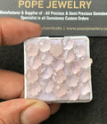 Natural Rose Quartz Gemstone Checker Cut Flower Shape Cabochon High Quality Loose Gemstones For Jewelry Making 8 MM Size 21 Pcs V3408