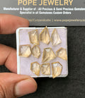 Natural Citrine Gemstone Step Cut Fancy Shape Cabochon High Quality Loose Gemstones For Jewelry Making 9-15 MM Size 10 Pcs V3423