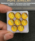 Aurora Opal Gemstone Smooth Round Shape Cabochon High Quality Loose Gemstones For Jewelry Making 12 MM Size 8 Pcs V3427