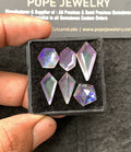 Natural Rainbow Quartz Gemstone Step Cut Mix Shape Cabochon High Quality Loose Gemstones For Jewelry Making 11-20 MM Size 6 Pcs V3440