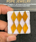 Natural Yellow Chalcedony Gemstone Step Cut Fancy Shape Cabochon High Quality Loose Gemstones For Jewelry Making 20x10 MM Size 6 Pcs V3449