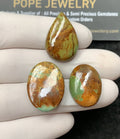 Natural American Turquoise Gemstone Smooth Mix Cabochon High Quality Loose Gemstones For Jewelry Making 20-23 MM Size 3 Pcs SM24569
