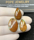 Natural American Turquoise Gemstone Smooth Mix Cabochon High Quality Loose Gemstones For Jewelry Making 22-24 MM Size 3 Pcs SM24573