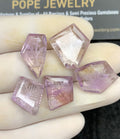 Natural Amethyst Gemstone Hand Carved Fancy Cabochon High Quality Loose Gemstones For Jewelry Making 17-20 MM Size 5 Pcs SM24590