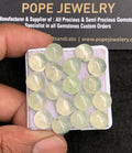 Natural Prehnite Gemstone Smooth Round Shape Cabochon Amazing & High Quality Loose Gemstones For Jewelry Making 9 MM Size 18 Pcs V3475