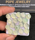 Natural Prehnite Gemstone Smooth Round Shape Cabochon Amazing & High Quality Loose Gemstones For Jewelry Making 9 MM Size 18 Pcs V3476