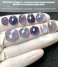 Natural Iolite Gemstone Rose Cut Mix Shape Cabochon High Quality Loose Gemstones For Jewelry Making 11-15 MM Size 10 Pcs V2763