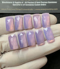 Natural Lavender Quartz Gemstone Rose Cut Rectangle Shape Cabochon High Quality Loose Gemstones For Jewelry Making 9x16 MM Size 10 Pcs V2768