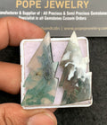 Natural Moss Agate Gemstone Smooth Thunder Shape Cabochon High Quality Loose Gemstones For Jewelry Making 42x18 MM Size 2 Pcs V3500