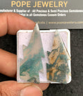 Natural Moss Agate Gemstone Smooth Thunder Shape Cabochon High Quality Loose Gemstones For Jewelry Making 39-44 MM Size 2 Pcs V3501