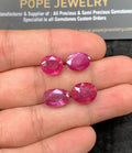 Natural Thailand Pink Sapphire Gemstone Faceted Cut Oval Shape High Quality Loose Gemstones For Jewelry Making 10-11 MM Size 4 Pcs SM24644