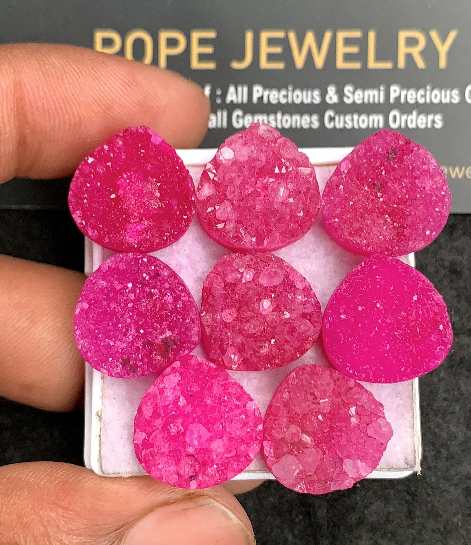 Natural Pink Agate Gemstone Smooth Heart Shape Cabochon High Quality Loose Gemstones For Jewelry Making 15 MM Size 8 Pcs V3528