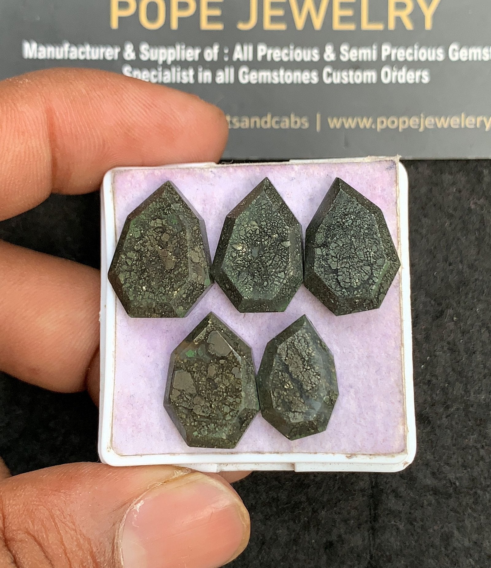 Natural Golden Obsidian Gemstone Step Cut Fancy Shape Cabochon High Quality Loose Gemstones For Jewelry Making 16-18 MM Size 5 Pcs V3544