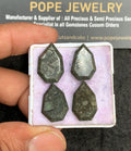 Natural Golden Obsidian Gemstone Step Cut Fancy Shape Cabochon High Quality Loose Gemstones For Jewelry Making 18-20 MM Size 4 Pcs V3545