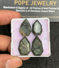 Natural Golden Obsidian Gemstone Step Cut Fancy Shape Cabochon High Quality Loose Gemstones For Jewelry Making 17-21 MM Size 4 Pcs V3546