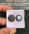 Natural Golden Obsidian Gemstone Step Cut Hexagon Shape Cabochon High Quality Loose Gemstones For Jewelry Making 13-15 MM Size 2 Pcs V3548